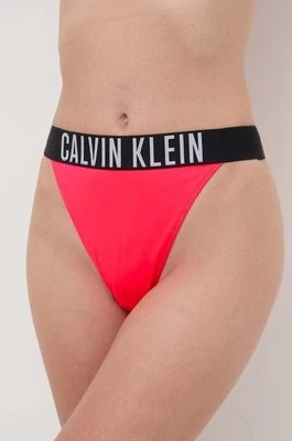 Zdjęcie produktu Calvin Klein stringi kąpielowe kolor różowy KW0KW02665