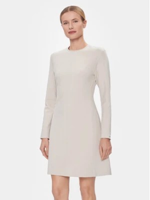 Zdjęcie produktu Calvin Klein Sukienka codzienna Hw Viscose Fit & Flare Dress K20K206336 Beżowy Regular Fit