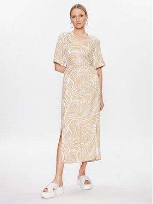 Zdjęcie produktu Calvin Klein Sukienka codzienna Wave Print K20K205222 Beżowy Regular Fit