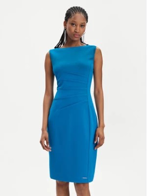 Zdjęcie produktu Calvin Klein Sukienka koktajlowa K20K207073 Niebieski Slim Fit