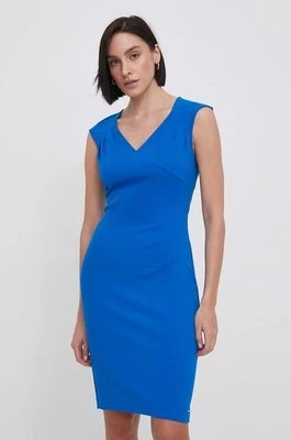 Zdjęcie produktu Calvin Klein sukienka kolor niebieski mini dopasowana K20K207034