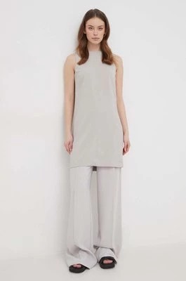 Zdjęcie produktu Calvin Klein sukienka kolor szary mini rozkloszowana