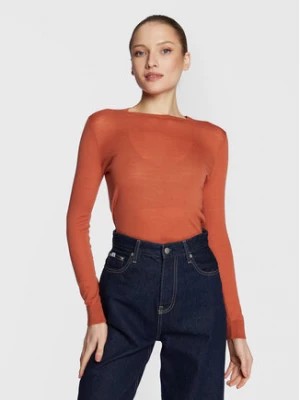 Zdjęcie produktu Calvin Klein Sweter Extra Fine K20K204139 Pomarańczowy Slim Fit