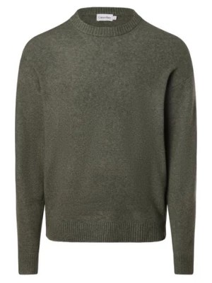 Zdjęcie produktu Calvin Klein Sweter męski Mężczyźni Sztuczne włókno zielony jednolity,