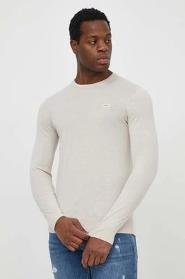 Zdjęcie produktu Calvin Klein sweter z domieszką jedwabiu kolor beżowy lekki K10K113159