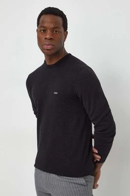 Zdjęcie produktu Calvin Klein sweter z domieszką jedwabiu kolor czarny lekki