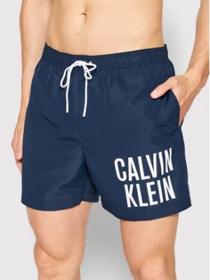 Zdjęcie produktu Calvin Klein Swimwear Szorty kąpielowe Intense Power KM0KM00701 Granatowy Regular Fit