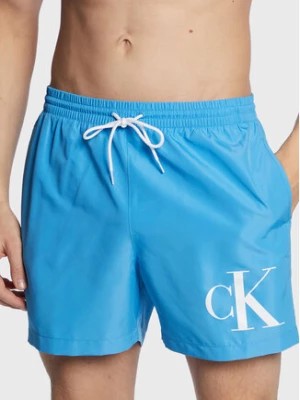 Zdjęcie produktu Calvin Klein Swimwear Szorty kąpielowe KM0KM00849 Niebieski Regular Fit