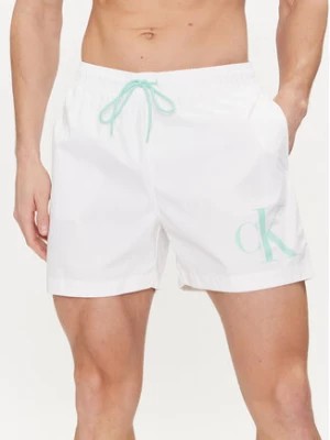 Zdjęcie produktu Calvin Klein Swimwear Szorty kąpielowe KM0KM01003 Biały Regular Fit