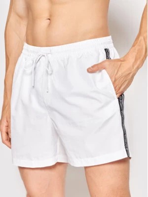 Zdjęcie produktu Calvin Klein Swimwear Szorty kąpielowe Medium Drawstringnos KM0KM00741 Biały Regular Fit
