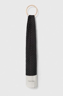 Zdjęcie produktu Calvin Klein szal damski kolor czarny wzorzysty
