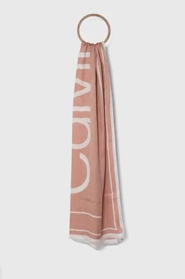 Zdjęcie produktu Calvin Klein szal damski kolor różowy wzorzysty