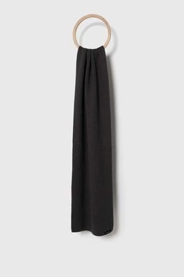 Zdjęcie produktu Calvin Klein szalik z domieszką kaszmiru kolor szary gładki
