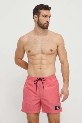 Zdjęcie produktu Calvin Klein szorty kąpielowe kolor fioletowy