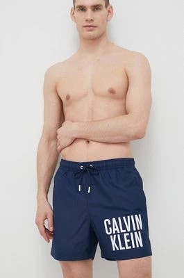Zdjęcie produktu Calvin Klein szorty kąpielowe kolor granatowy