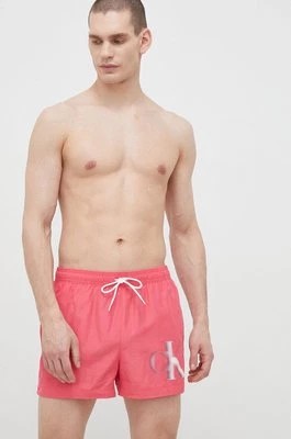 Zdjęcie produktu Calvin Klein szorty kąpielowe kolor różowy