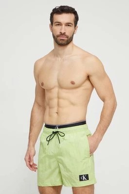Zdjęcie produktu Calvin Klein szorty kąpielowe kolor zielony
