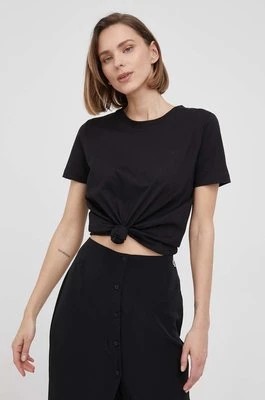Zdjęcie produktu Calvin Klein t-shirt bawełniany kolor czarny
