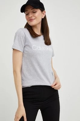Zdjęcie produktu Calvin Klein T-shirt bawełniany kolor szary
