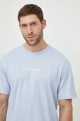 Zdjęcie produktu Calvin Klein t-shirt bawełniany męski kolor niebieski wzorzysty