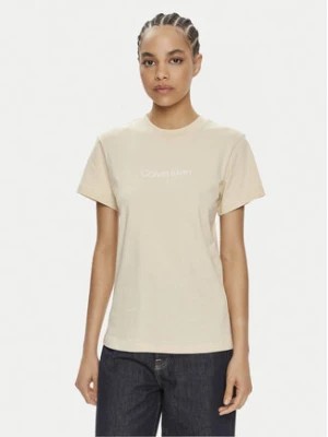 Zdjęcie produktu Calvin Klein T-Shirt Hero Logo K20K205448 Beżowy Regular Fit