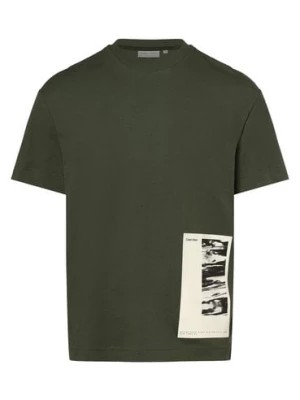 Zdjęcie produktu Calvin Klein T-shirt męski Mężczyźni Dżersej zielony nadruk,