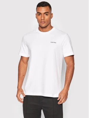 Zdjęcie produktu Calvin Klein T-Shirt Micro Logo Interlock K10K109894 Biały Regular Fit
