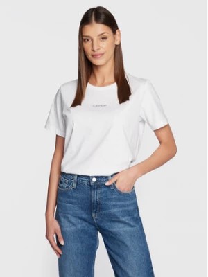 Zdjęcie produktu Calvin Klein T-Shirt Micro Logo K20K205454 Biały Regular Fit