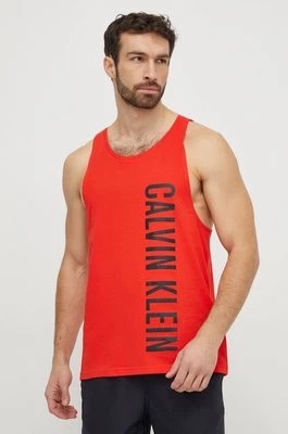 Zdjęcie produktu Calvin Klein t-shirt plażowy bawełniany kolor czerwony