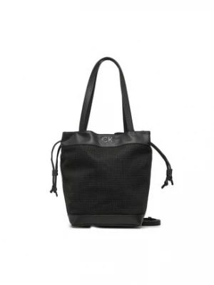 Zdjęcie produktu Calvin Klein Torebka Re-Lock Drawstring Bag Perf K60K610635 Czarny