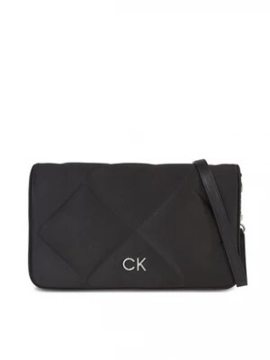 Zdjęcie produktu Calvin Klein Torebka Re-Lock Quilt Shoulder Bag-Satin K60K611300 Czarny