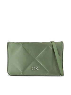 Zdjęcie produktu Calvin Klein Torebka Re-Lock Quilt Shoulder Bag-Satin K60K611300 Zielony