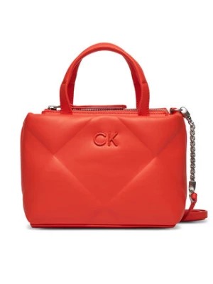 Zdjęcie produktu Calvin Klein Torebka Re-Lock Quilt Tote Mini K60K611340 Pomarańczowy