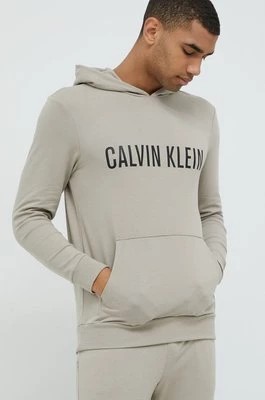 Zdjęcie produktu Calvin Klein Underwear bluza piżamowa męska kolor beżowy melanżowa