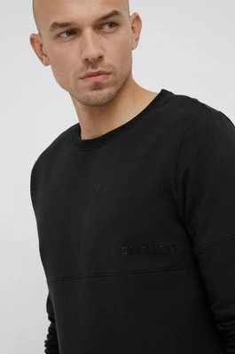 Zdjęcie produktu Calvin Klein Underwear Bluza piżamowa męska kolor czarny gładka