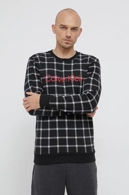 Zdjęcie produktu Calvin Klein Underwear Bluza piżamowa męska kolor czarny z nadrukiem