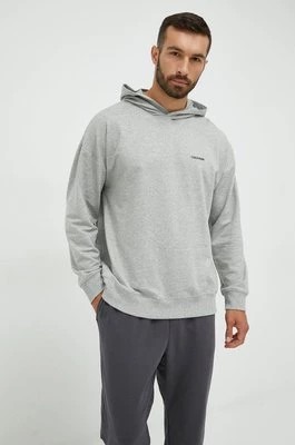 Zdjęcie produktu Calvin Klein Underwear bluza piżamowa męska kolor szary z aplikacją