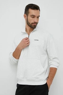 Zdjęcie produktu Calvin Klein Underwear bluza piżamowa męska kolor szary z nadrukiem