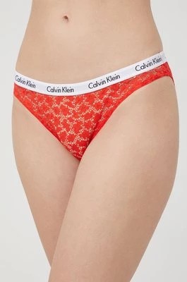 Zdjęcie produktu Calvin Klein Underwear figi (3-pack) kolor czerwony z koronki