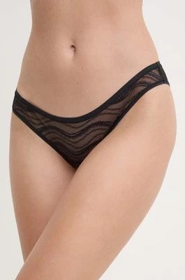 Zdjęcie produktu Calvin Klein Underwear figi kolor czarny z koronki 000QD3972E