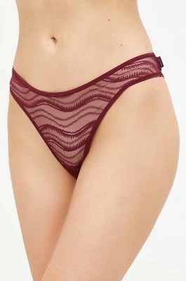 Zdjęcie produktu Calvin Klein Underwear figi kolor fioletowy transparentne