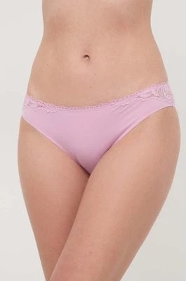 Zdjęcie produktu Calvin Klein Underwear figi kolor różowy z koronki