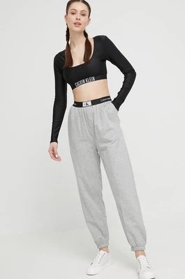 Zdjęcie produktu Calvin Klein Underwear spodnie bawełniane lounge kolor szary melanżowe