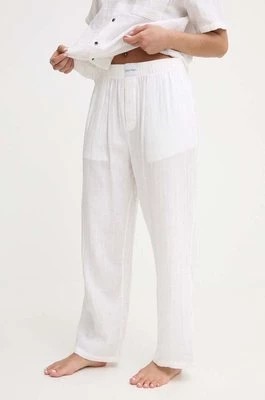 Zdjęcie produktu Calvin Klein Underwear spodnie piżamowe bawełniane kolor beżowy bawełniana 000QS7140E