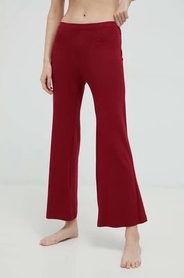 Zdjęcie produktu Calvin Klein Underwear spodnie piżamowe damska kolor bordowy