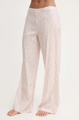 Zdjęcie produktu Calvin Klein Underwear spodnie piżamowe damskie kolor beżowy