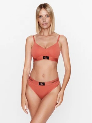 Zdjęcie produktu Calvin Klein Underwear Stringi 000QF7221E Pomarańczowy