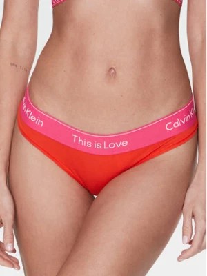 Zdjęcie produktu Calvin Klein Underwear Stringi 000QF7283E Pomarańczowy