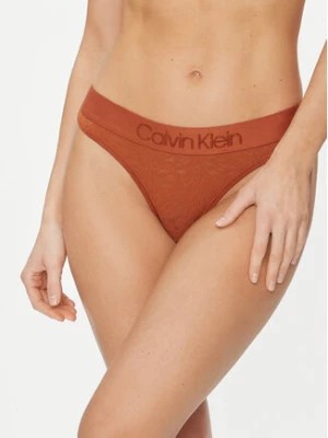 Zdjęcie produktu Calvin Klein Underwear Stringi 000QF7287E Beżowy