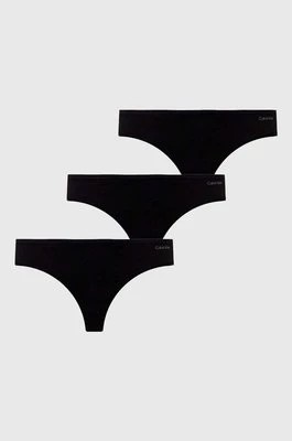 Zdjęcie produktu Calvin Klein Underwear stringi 3-pack kolor czarny